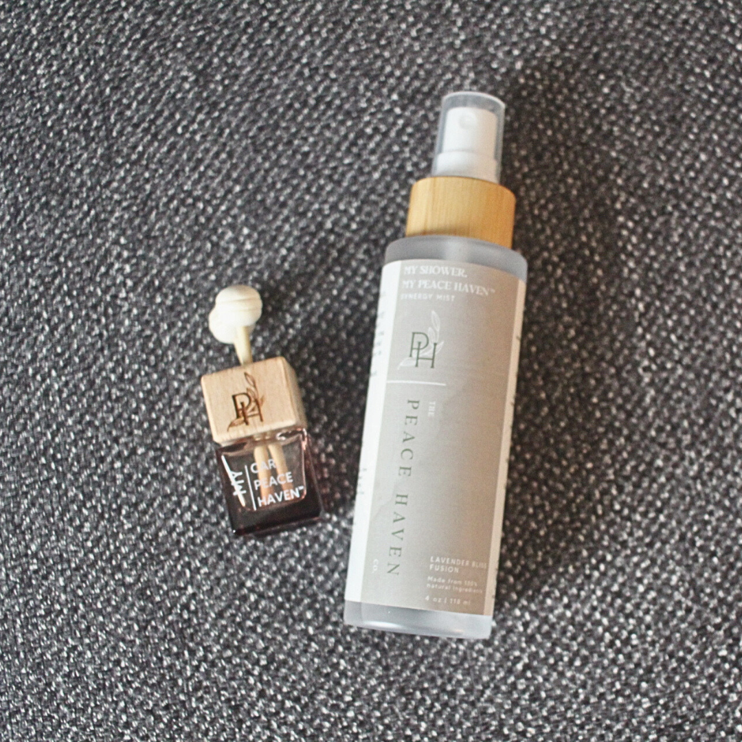 My Peace Haven™ Aromatherapy Gift Set – Shower Oils & Car Air Fresheners for Relaxation